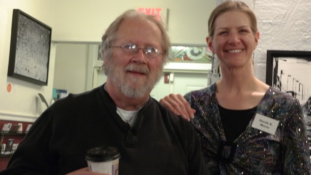 Vince Schrader read our four literary selections for us. Vince is a fellow Noble Poet, mentor, and a fine reader.